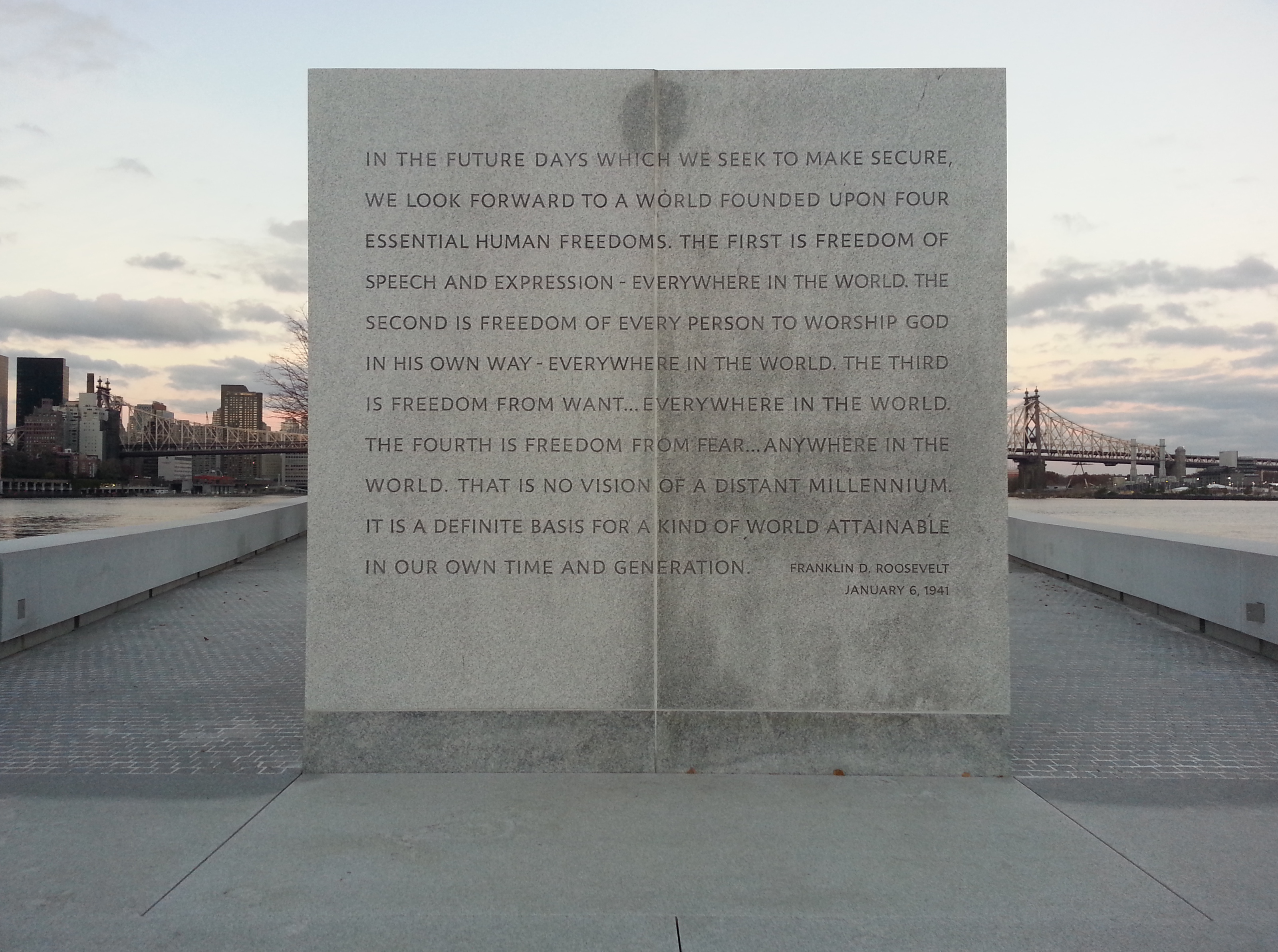 FDR memorial quote