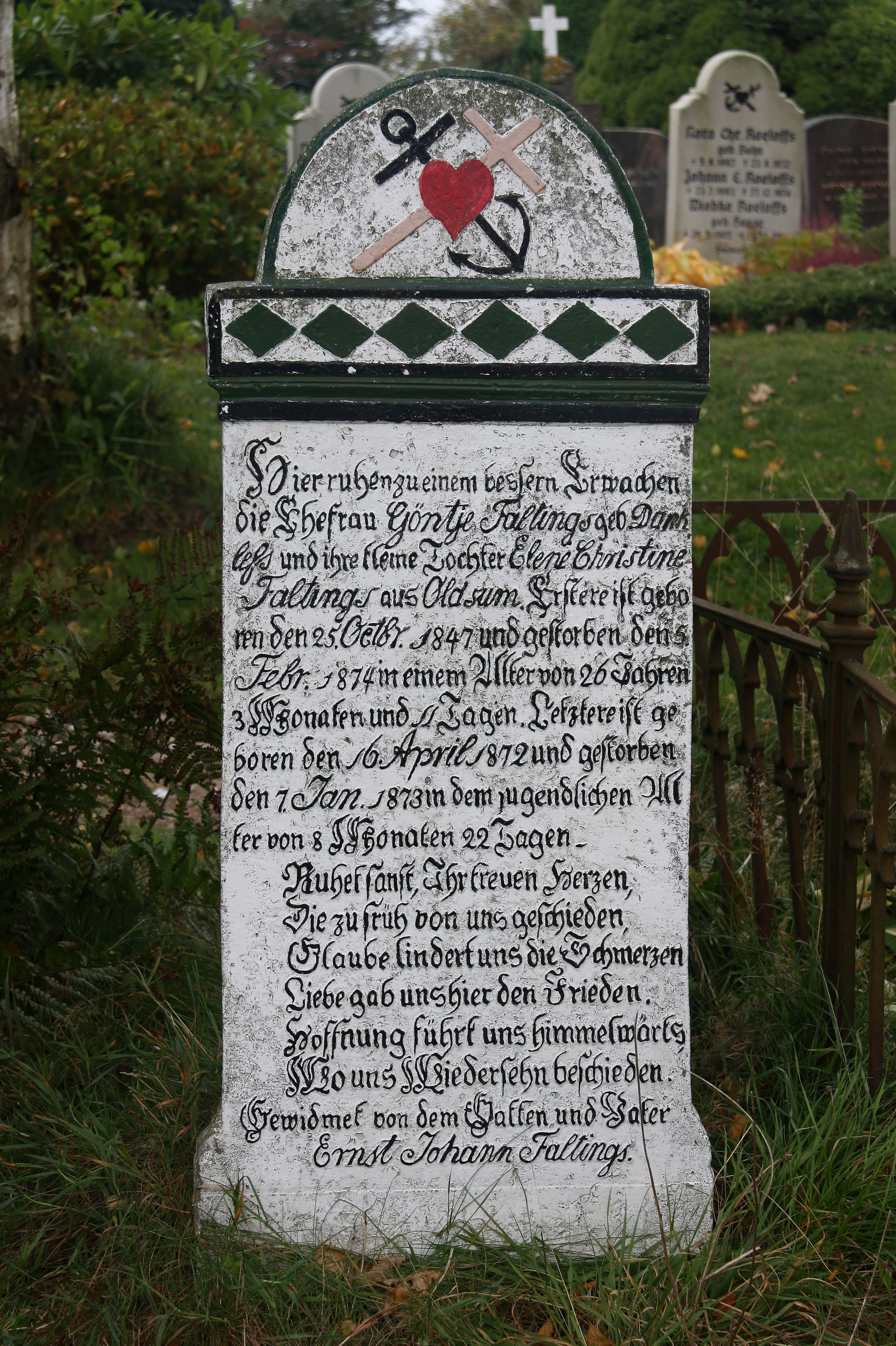 Grabstein faltings