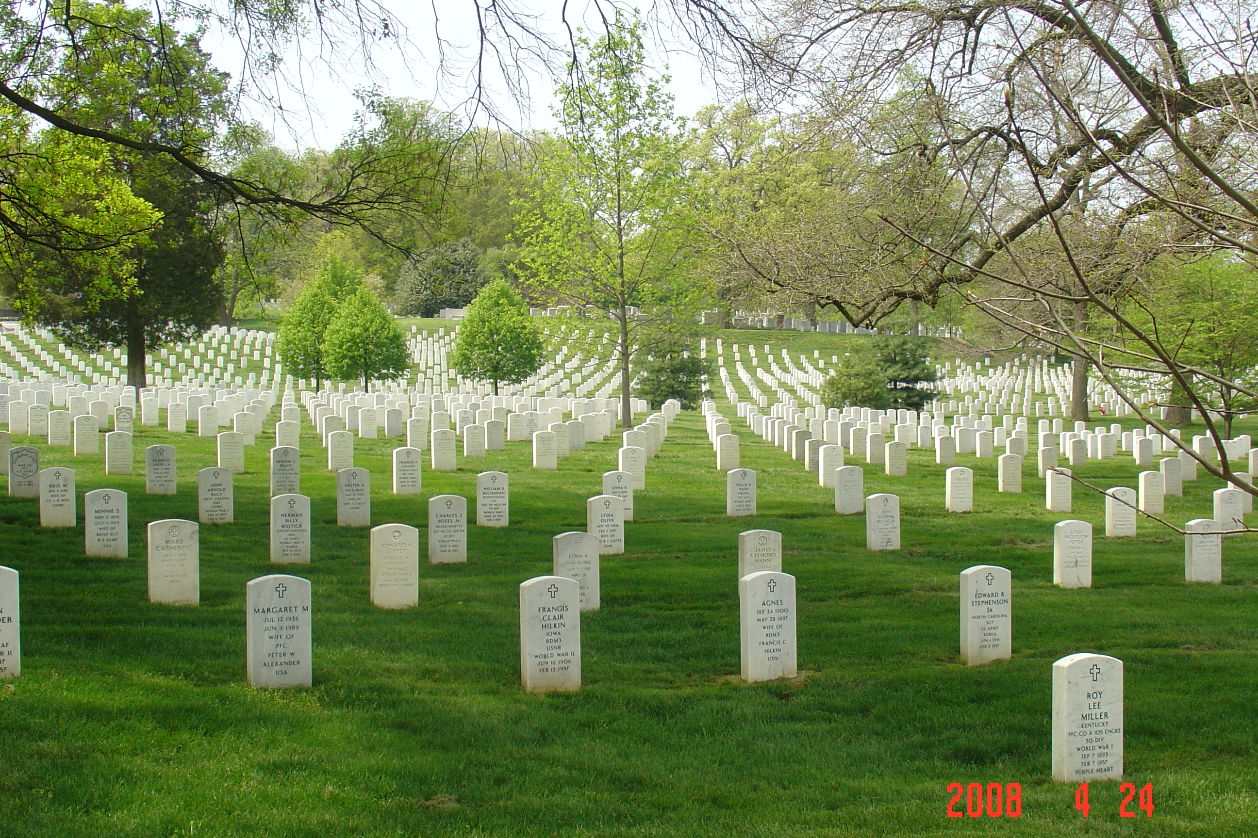 Graves at Arlington National Cemetery