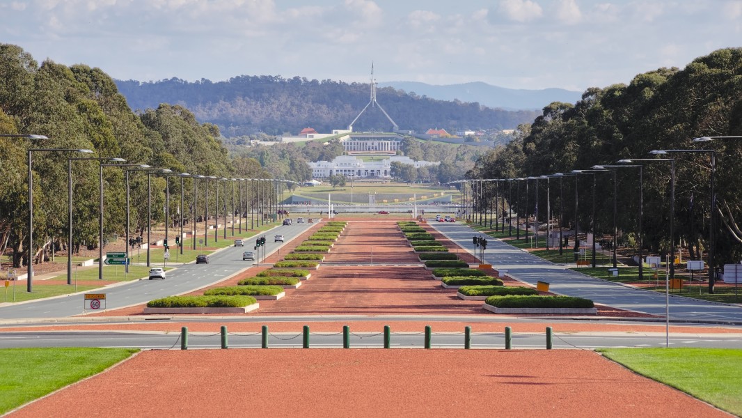 ANZAC Parade from the Australian War Memorial, Canberra ACT