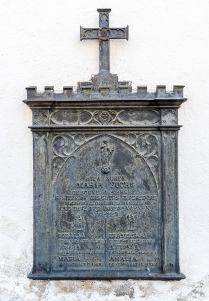 Brueckl Pfarrkirche hl Johannes der Taeufer Gusseisenepitaph Familie Fuchs 19062017 9593
