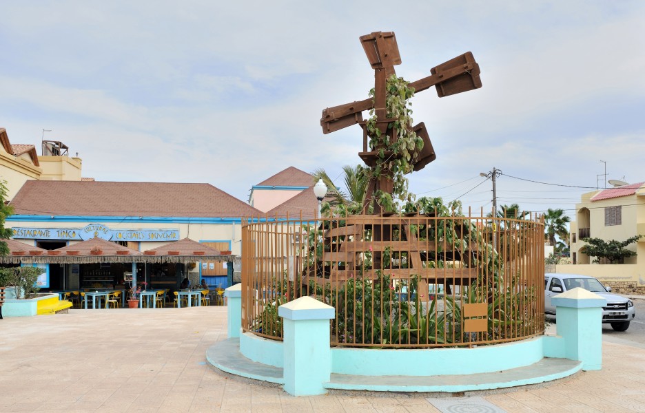 Cape Verde Sal Santa Maria square M Leitao