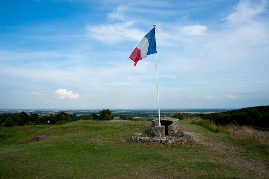 Fort de Vaux - drapeau français