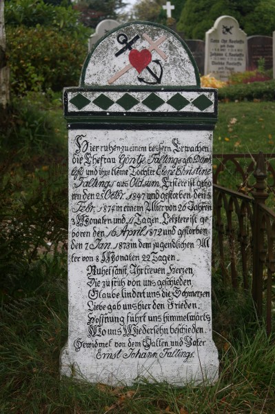 Grabstein faltings