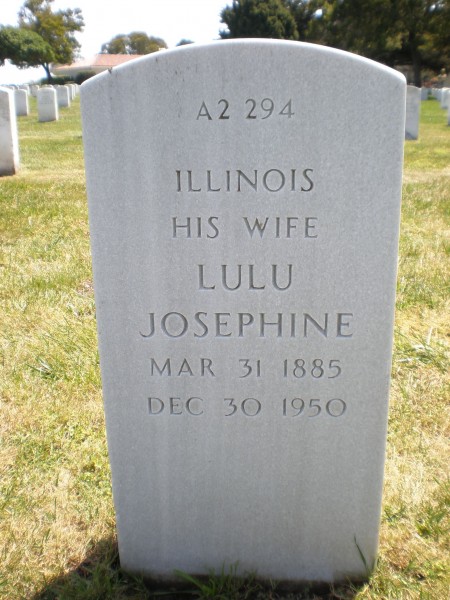 Hugh P. Mullin headstone rear