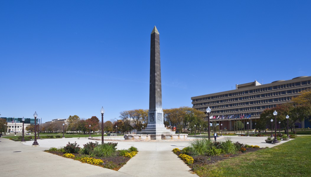 Indiana World War Memorial Plaza, Indianápolis, Estados Unidos, 2012-10-22, DD 05