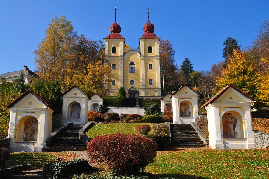 Klagenfurt Kreuzbergl Landesgedaechtnisstaette und Kirche 21102008 57