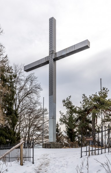 Klagenfurt Woelfnitz Sankt Peter am Karlsberg Ulrichsberg Gedenkstaette Kreuz 02032017 6453