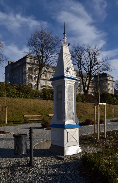 Lázně Jeseník (Bad Gräfenberg) - Wettersäule