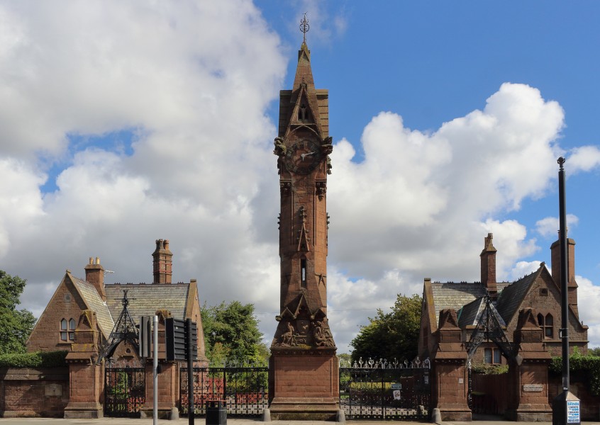Main Entrance to Anfield Cemetery-Wed