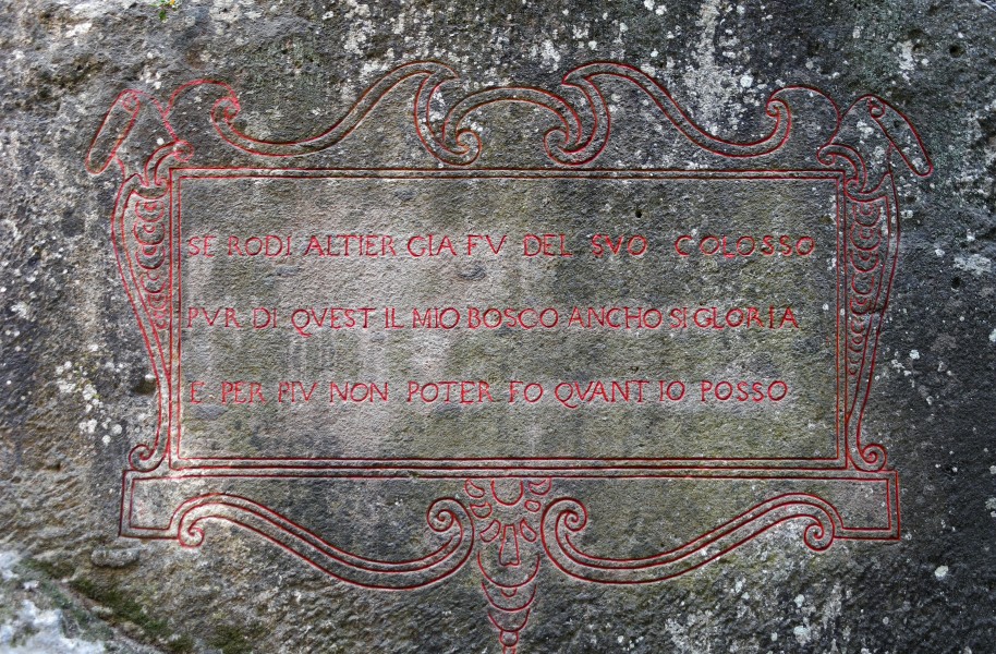 Plate in Parco dei Mostri (Bomarzo)