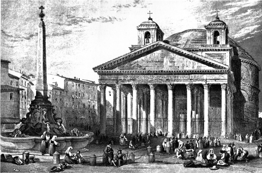 Roma Pantheon c1835