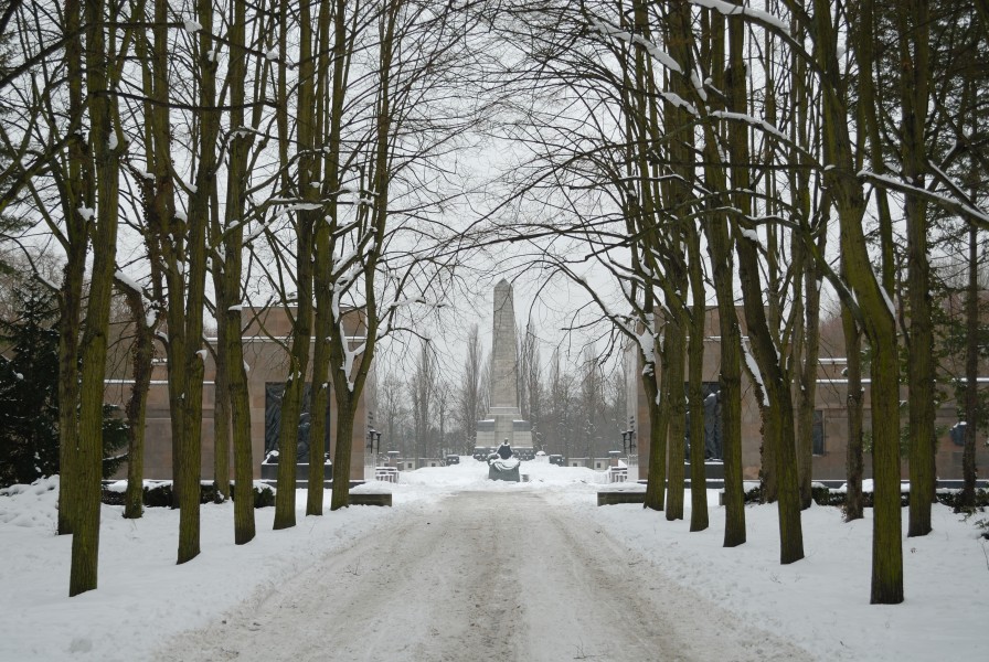 Sowjetisches Ehrenmal Schönholzer Heide im Winter (2010)