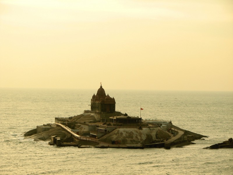 Vivekananda Rock Memorial at Sunrise
