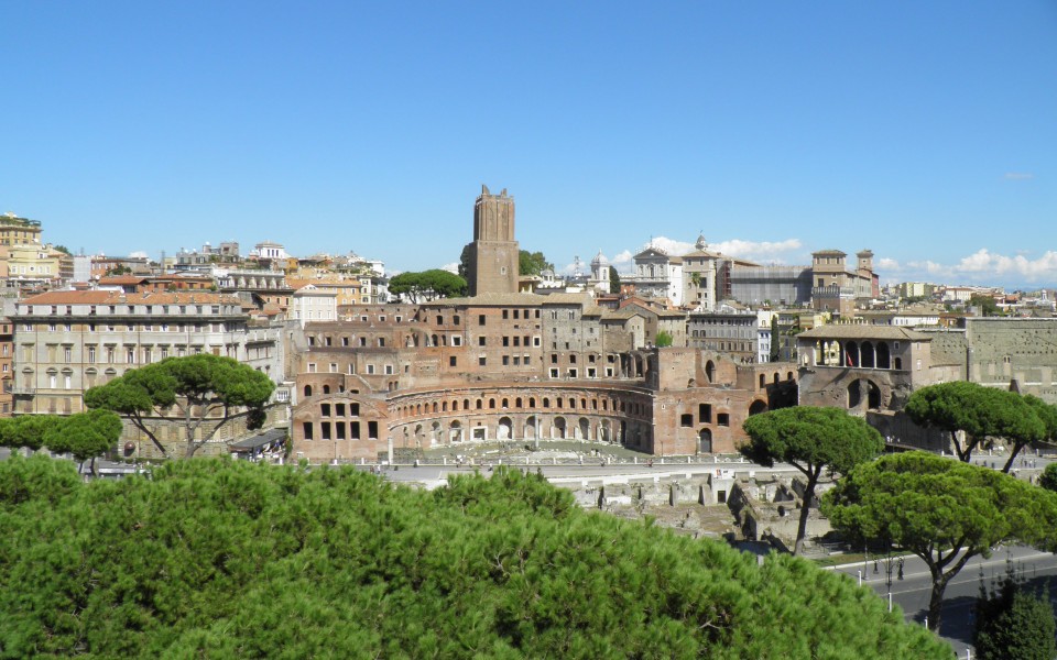 Vue depuis le monument à Victor - Emmanuel II (Rome) (2)