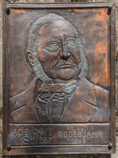Weitensfeld Zammelsberg Dichtersteinhain Gedenktafel fuer Adalbert Stifter 11042016 1345