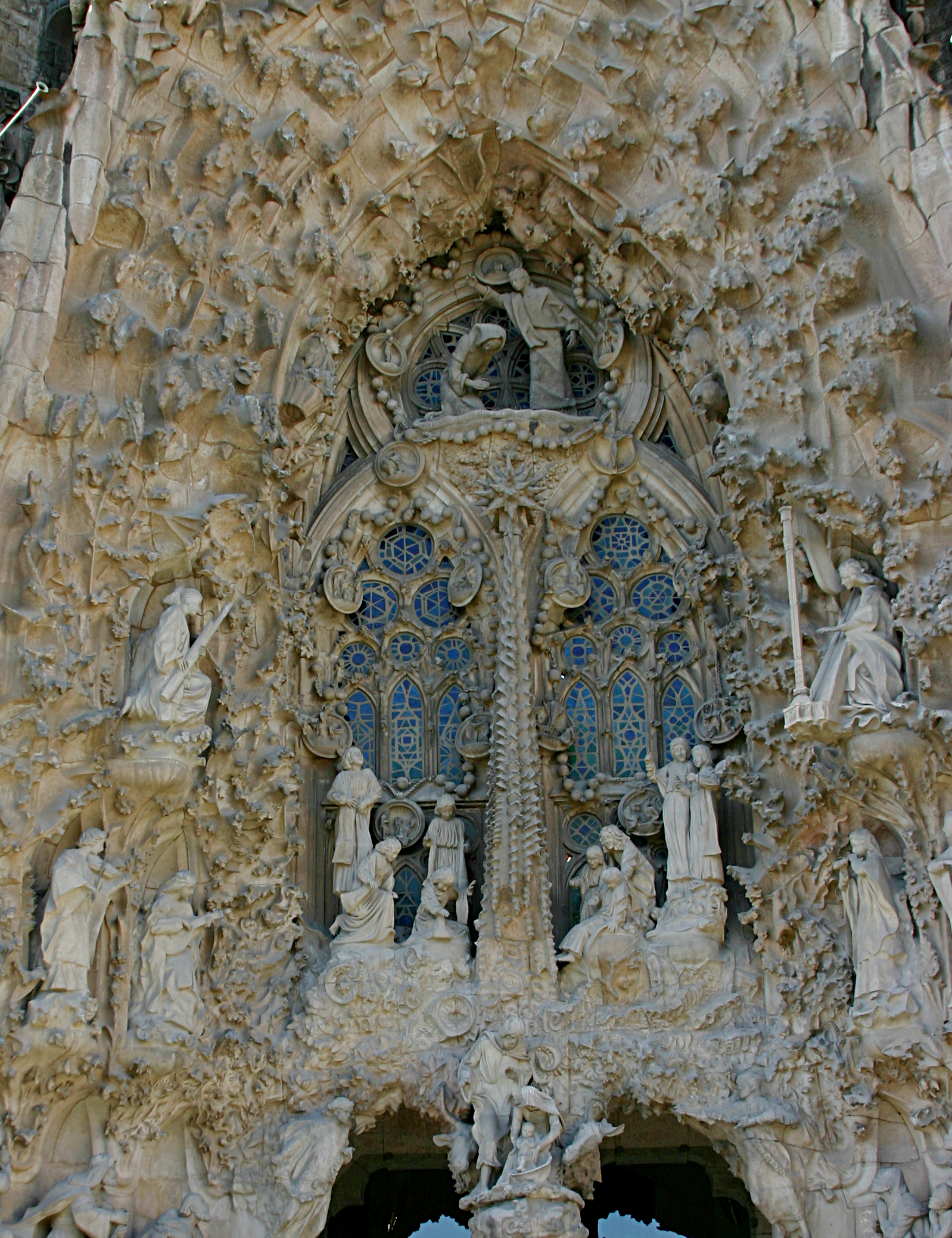 Annunciation, Star of Bethlehem and Nativity - Nativity Facade - Sagrada Família - Barcelona 2014