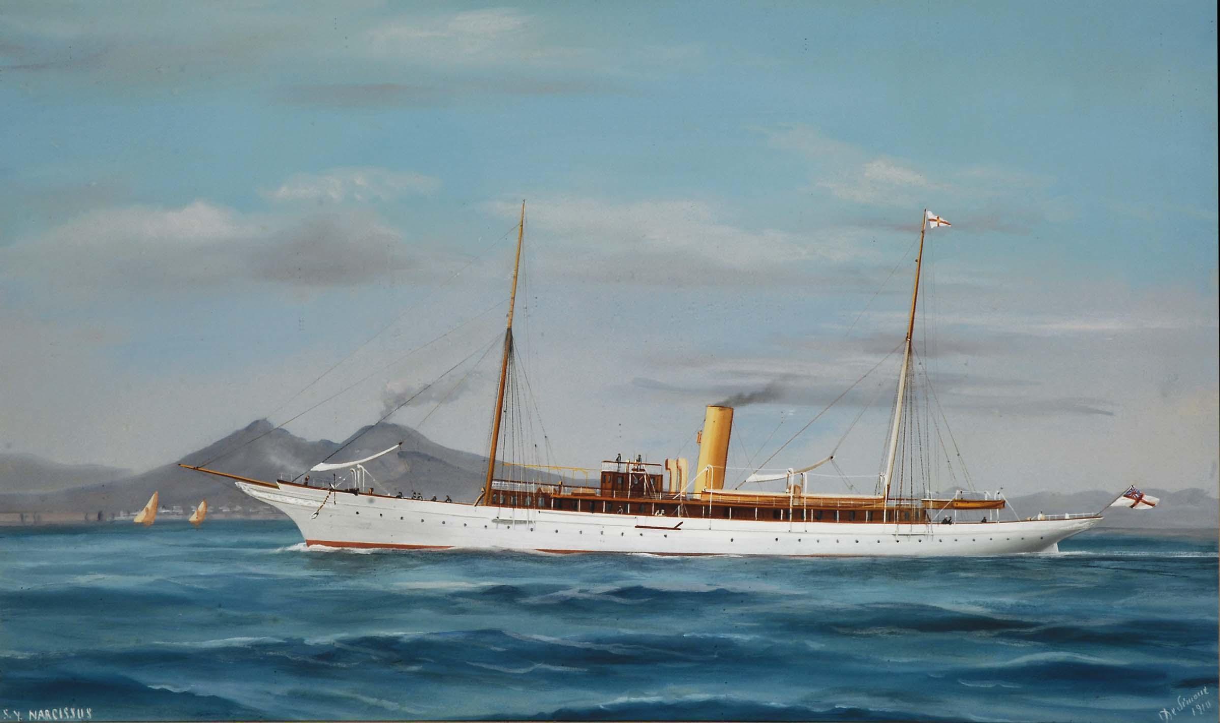 Antonio de Simone - The steam yacht Narcissus