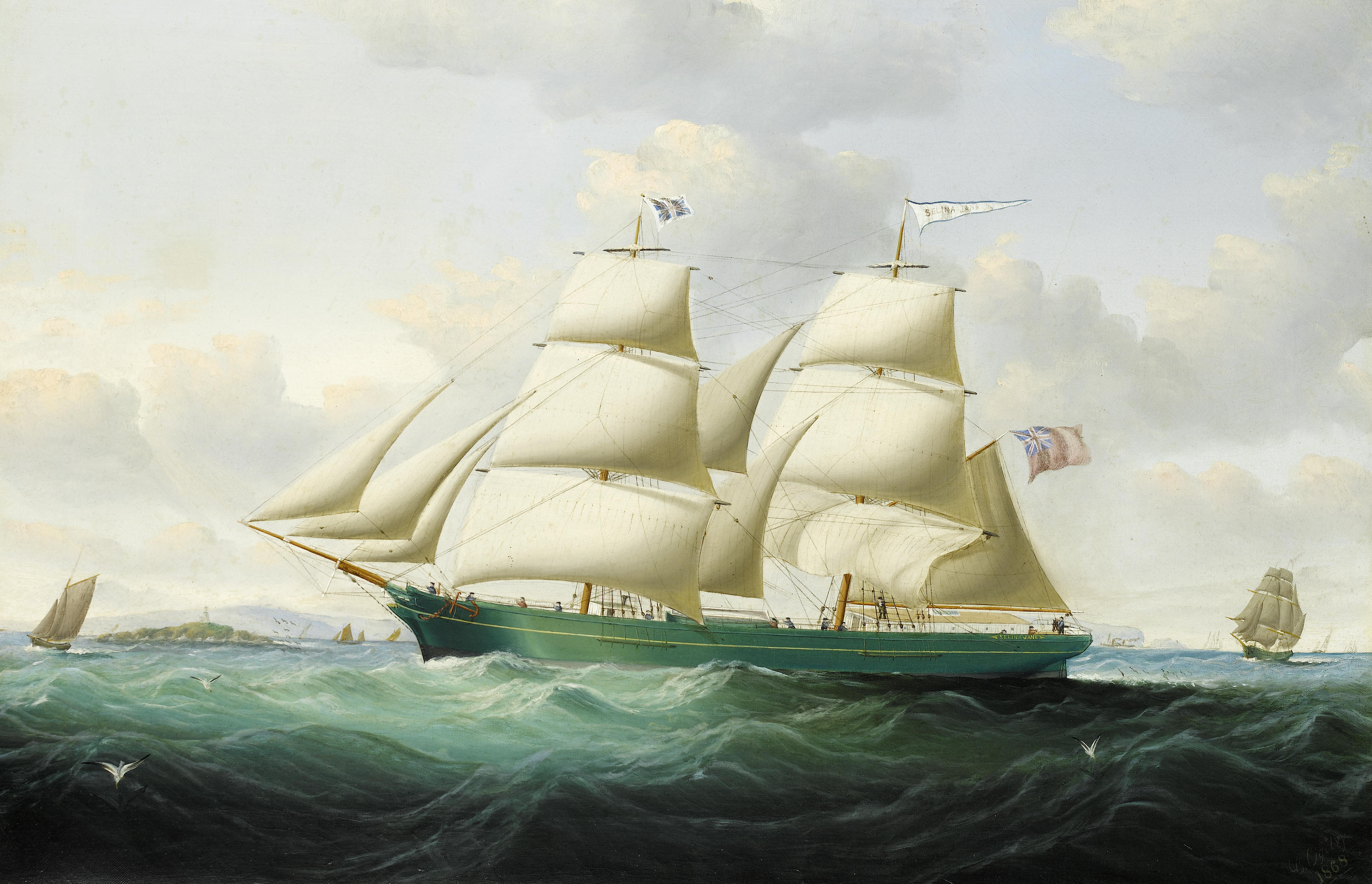 Charles Ogilvy - The brig Selina Jane (1868)