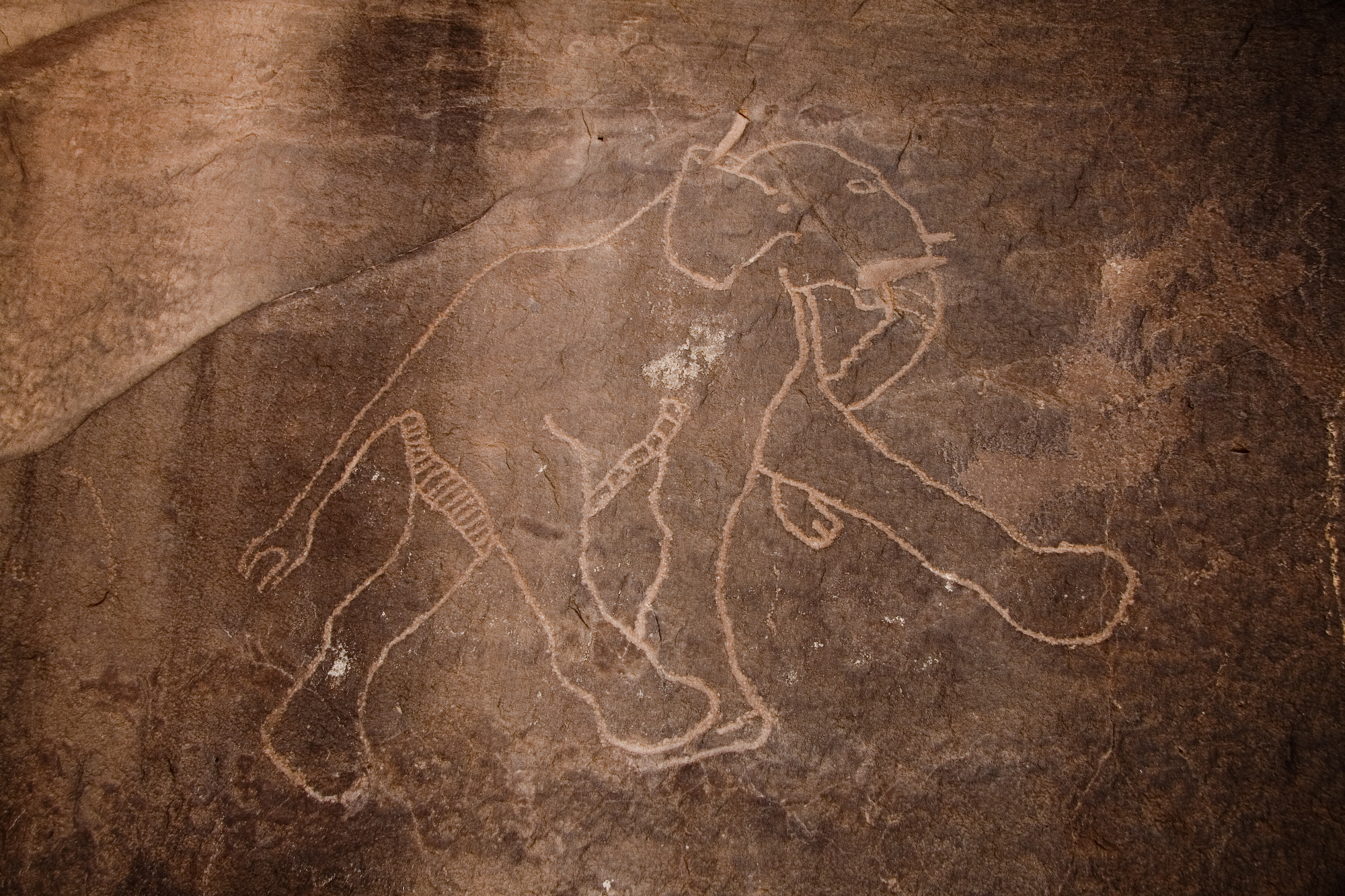 Libya 5041 Petroglyphs Tadrart Acacus Luca Galuzzi 2007