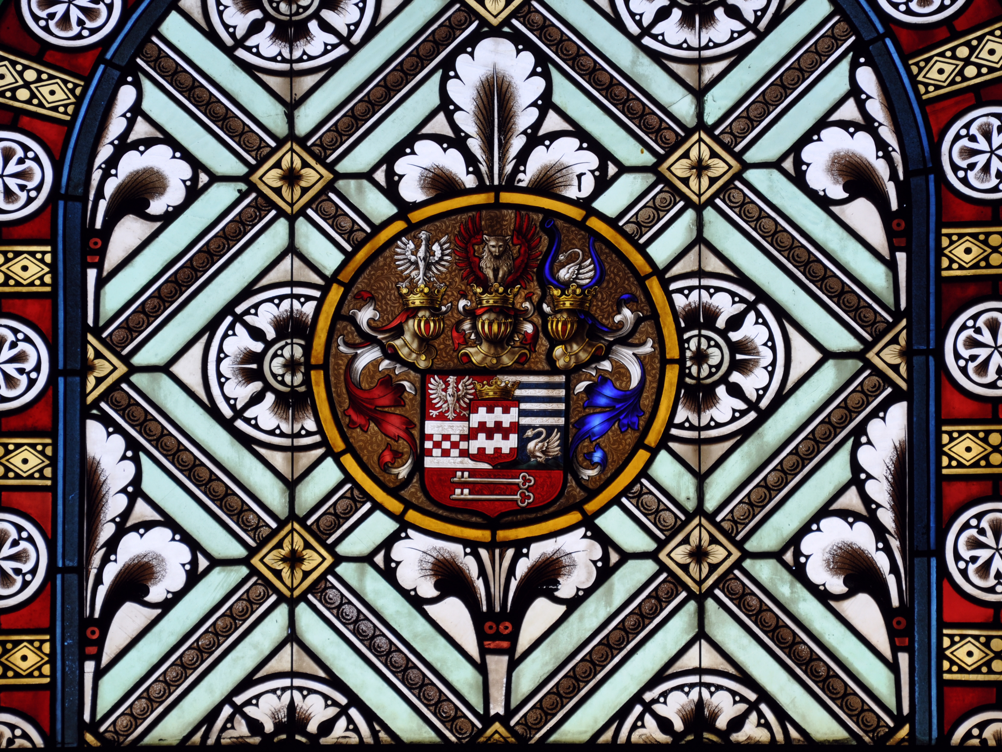 Mehrerau Collegiumskapelle Fenster L02c Wappen Quadt-Wykradt-Isny