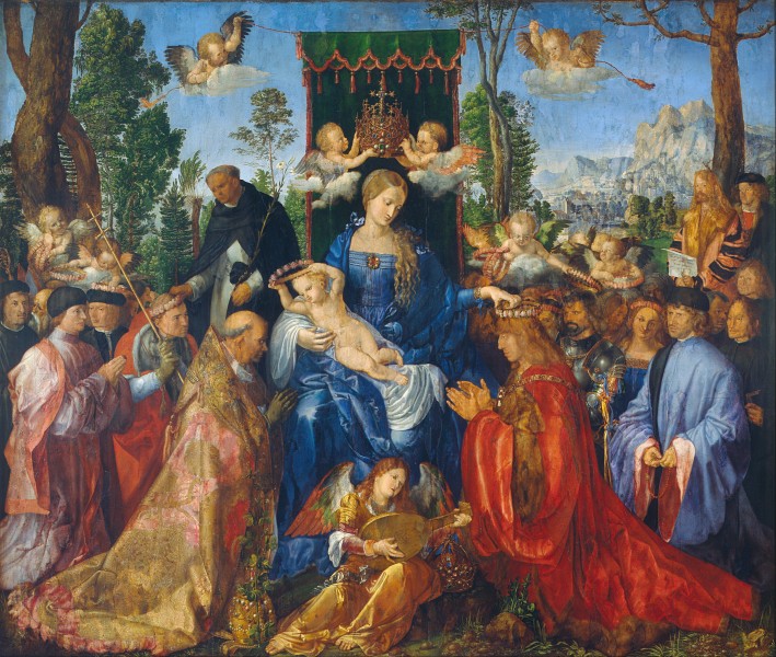 Albrecht Dürer - Feast of Rose Garlands - Google Art Project