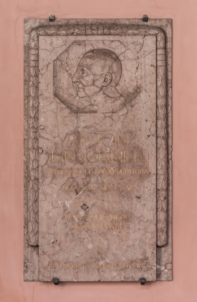 Anton Bruckner (Nr. 26) Basrelief in the Arkadenhof, University of Vienna 2228