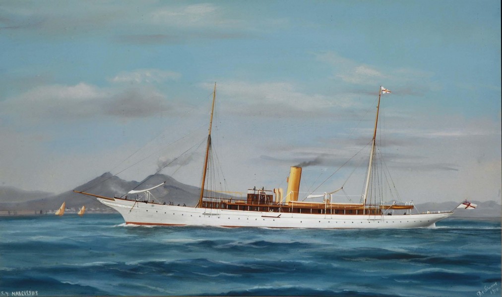 Antonio de Simone - The steam yacht Narcissus