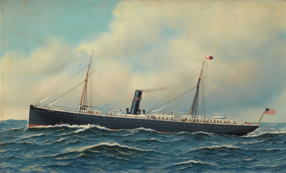Antonio Jacobsen - The Steamship Concho, 1904