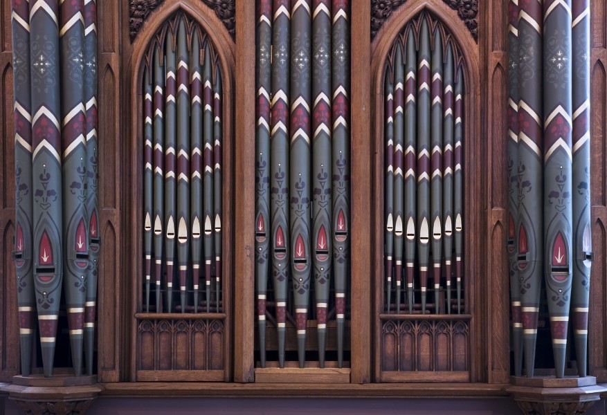 Berlin- Musical instruments pipe organ detail - 4014