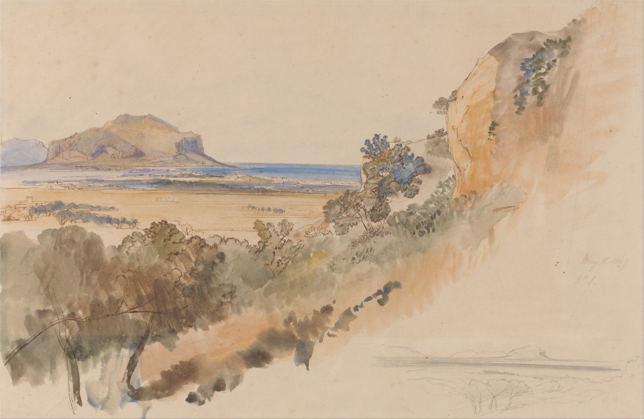 Edward Lear - View near Palermo - Google Art Project
