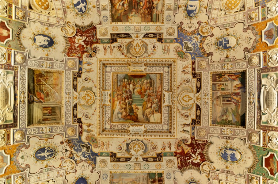Fresco of settlement of Pope Paul III in Palazzo Farnese (Caprarola)