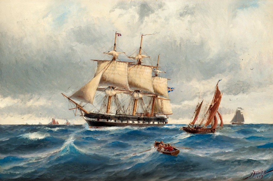 Jacob Hägg - Fregatten Vanadis i Nordsjön