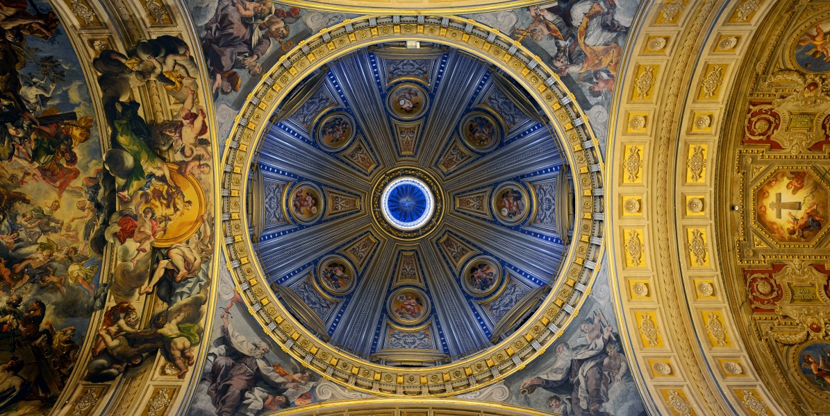 Santa Maria in Traspontina (Rome) - Dome and ceiling