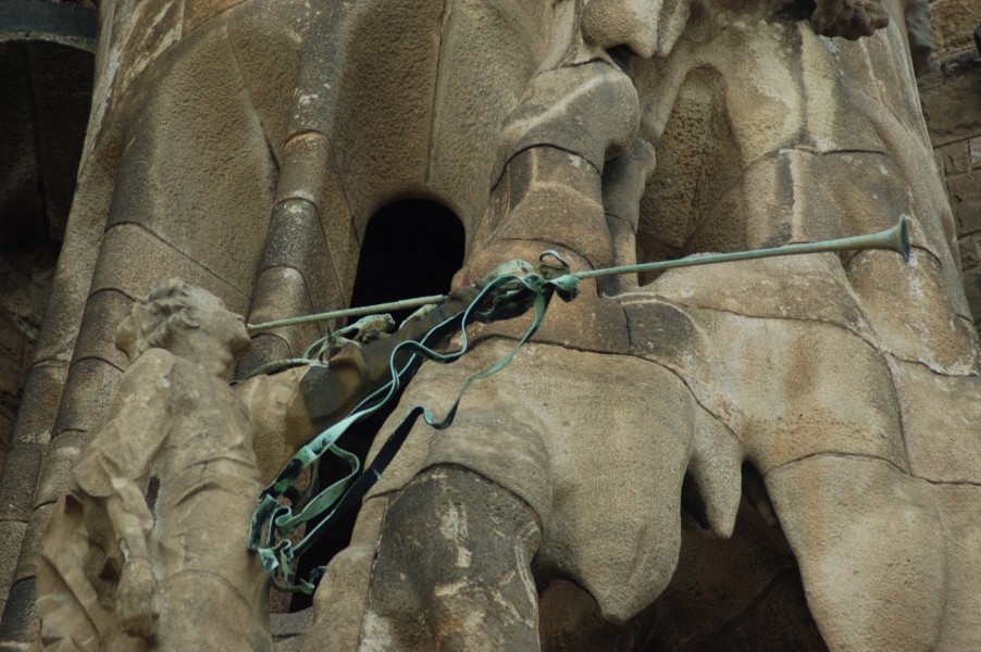 Sculpture on the exterior of the Sagrada Familia