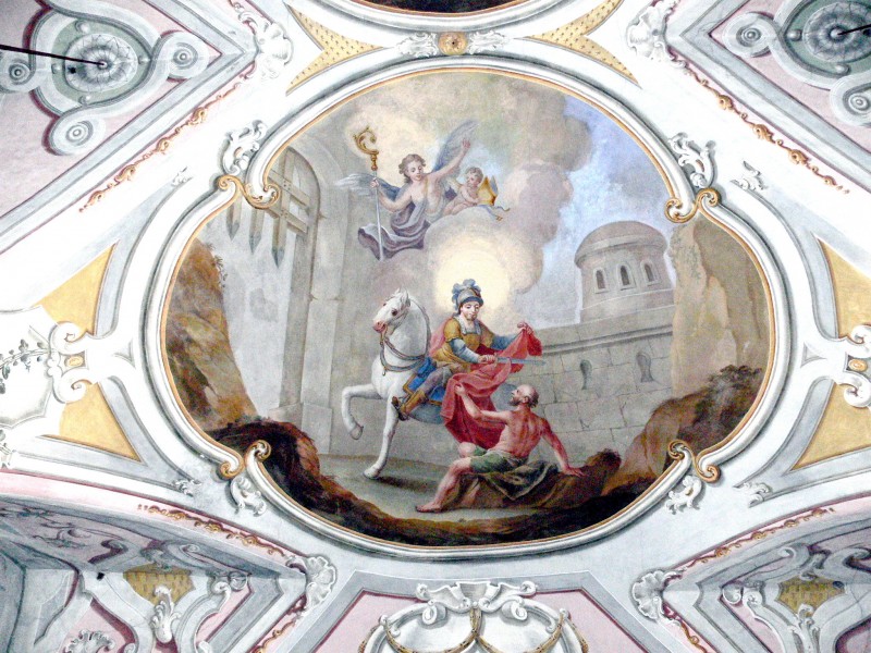 Stadtkirche Fresco - St.Martin mit Bettler