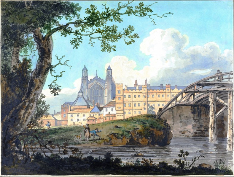 Thomas Girtin - Eton College from Datchet Road - Google Art Project
