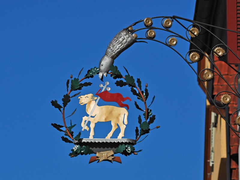 Wirtshausschild Lamm Ditzingen
