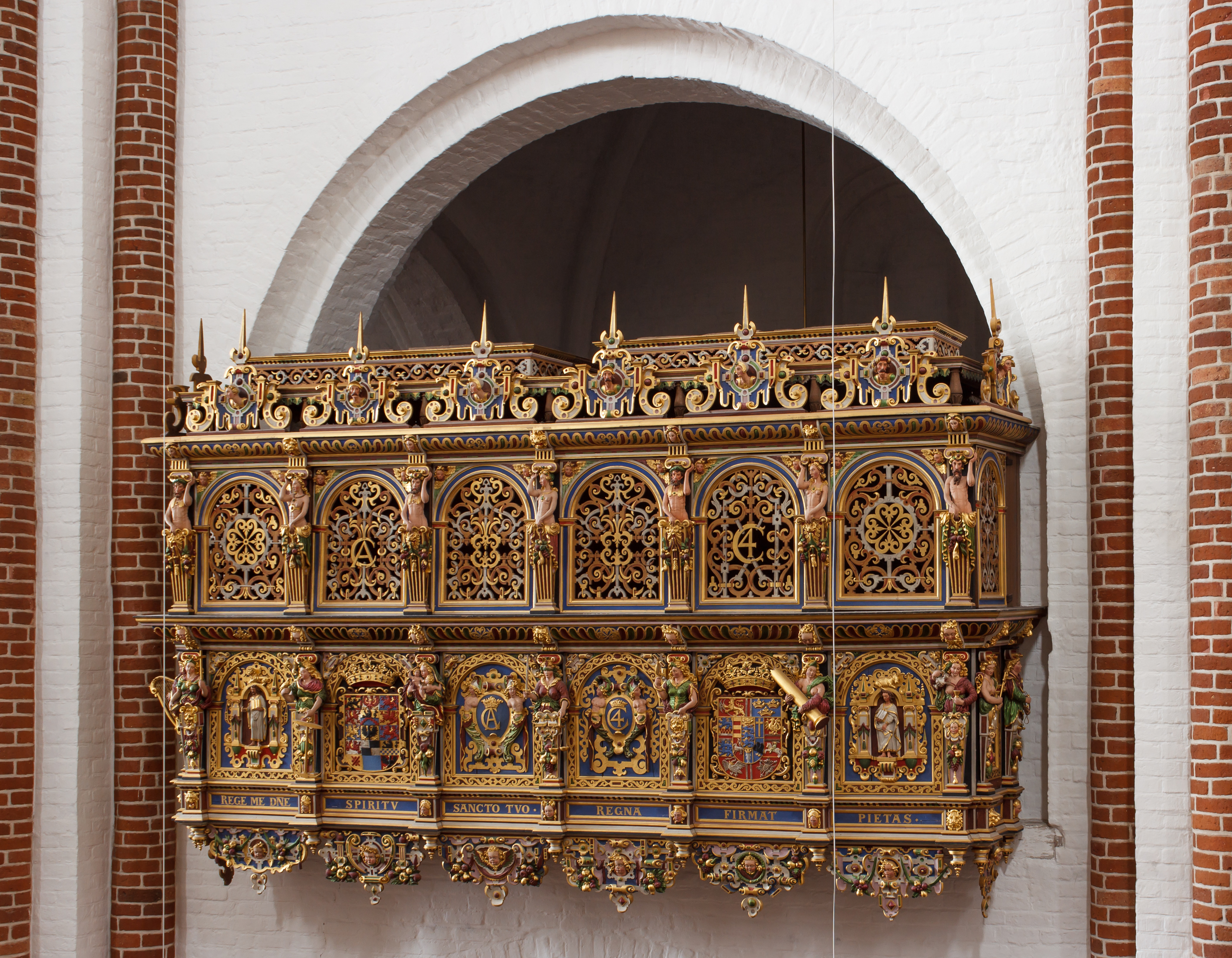 Royal Tribune, Roskilde Cathedral, Denmark, 2015-03-31-4818