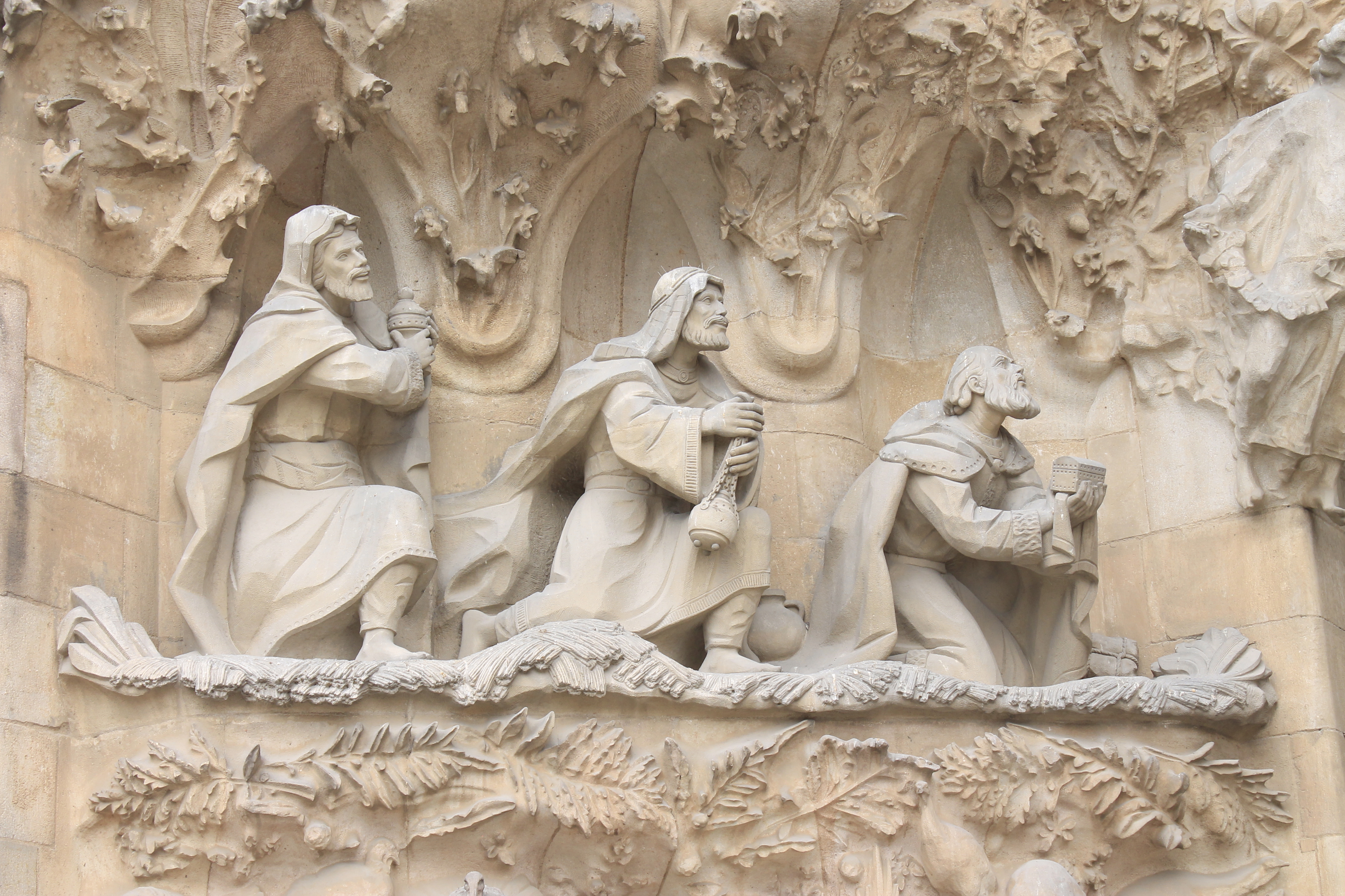 Sagrada Familia nativity facade detail4