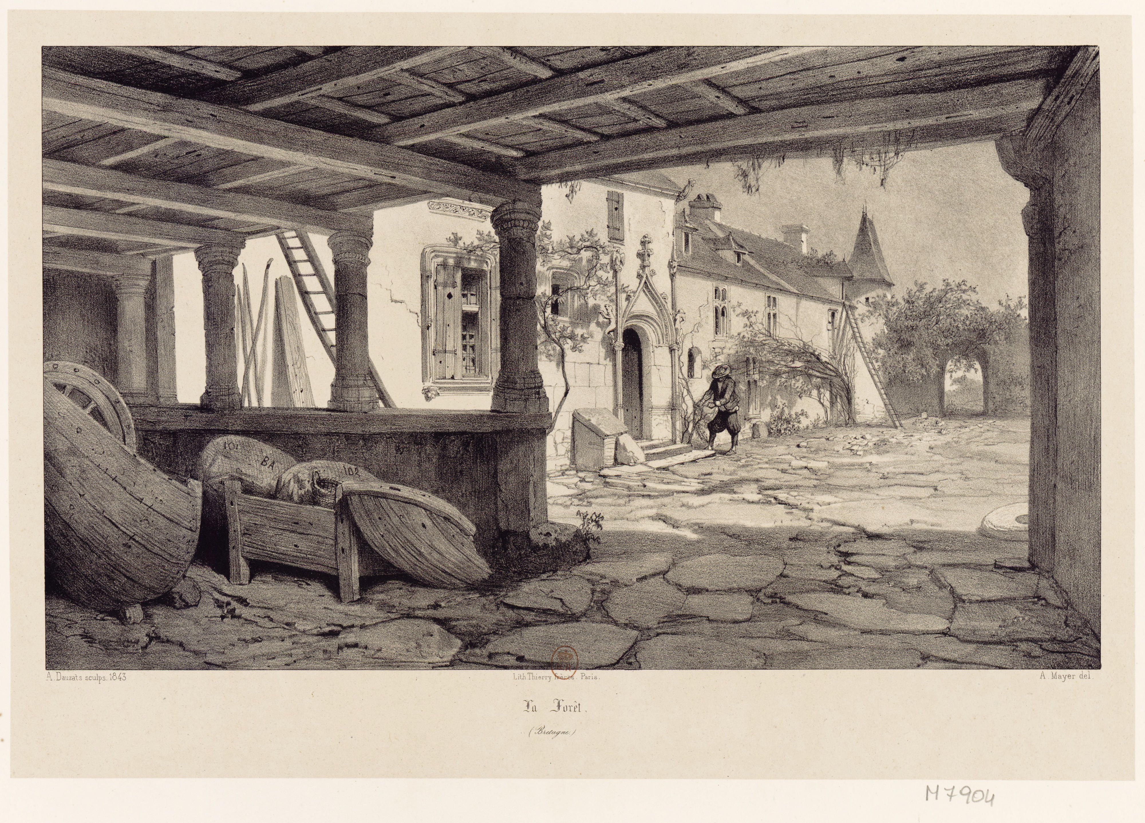 Manoir de la Forêt, à Kerfeunten (1843)