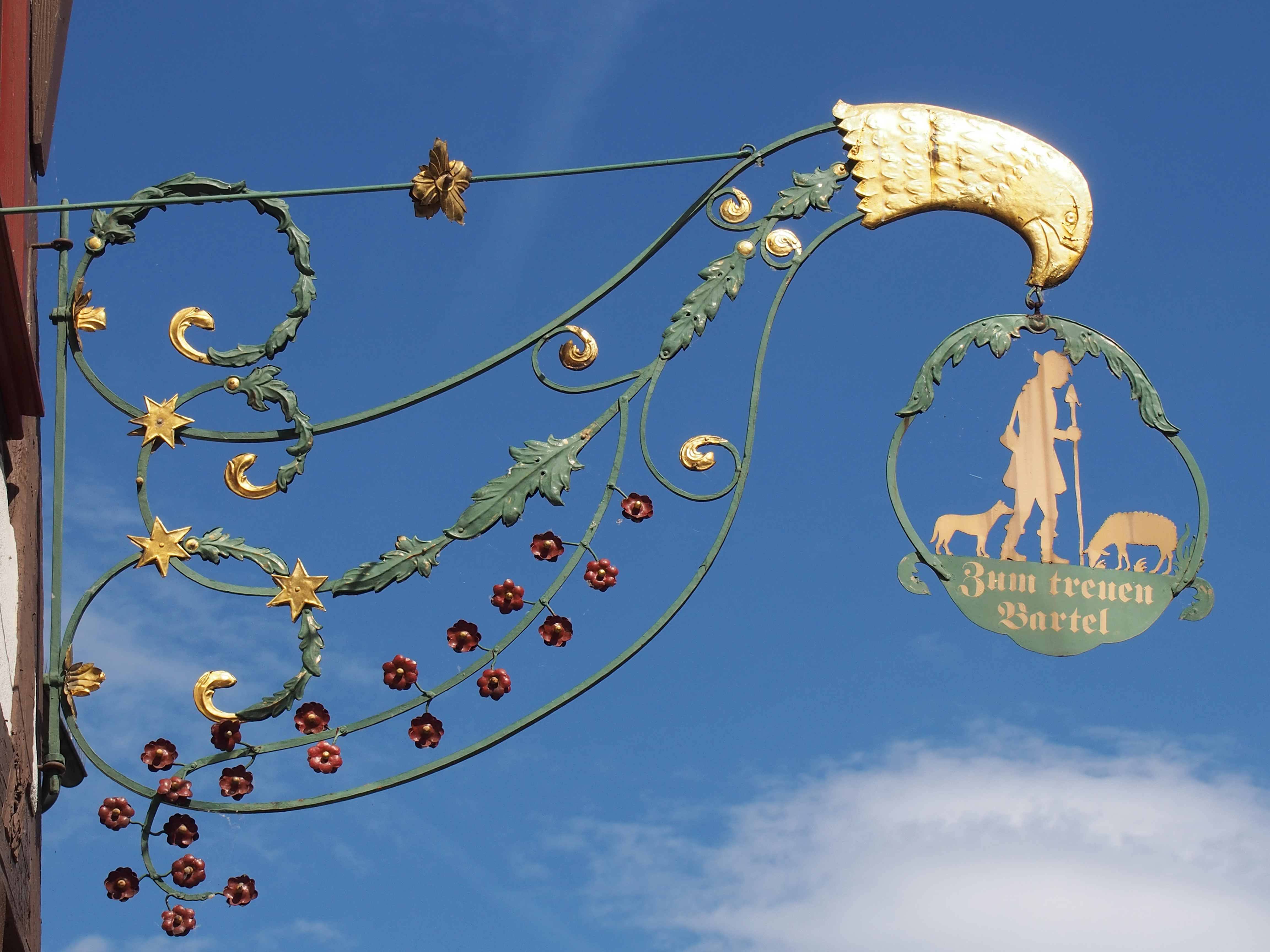 Wirtshausausleger Zum treuen Bartel Markgröningen