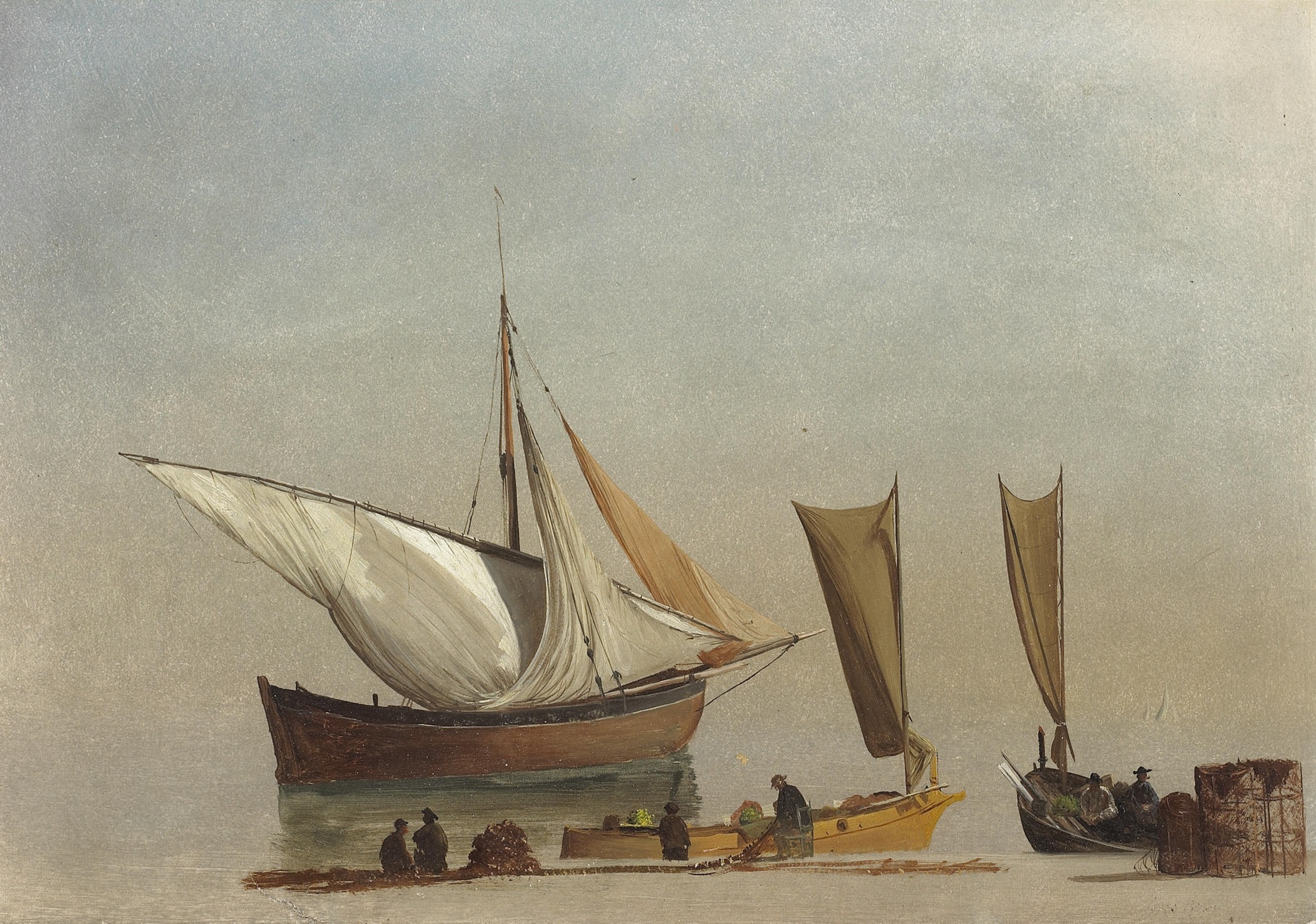 Albert Bierstadt - Fishing Boats