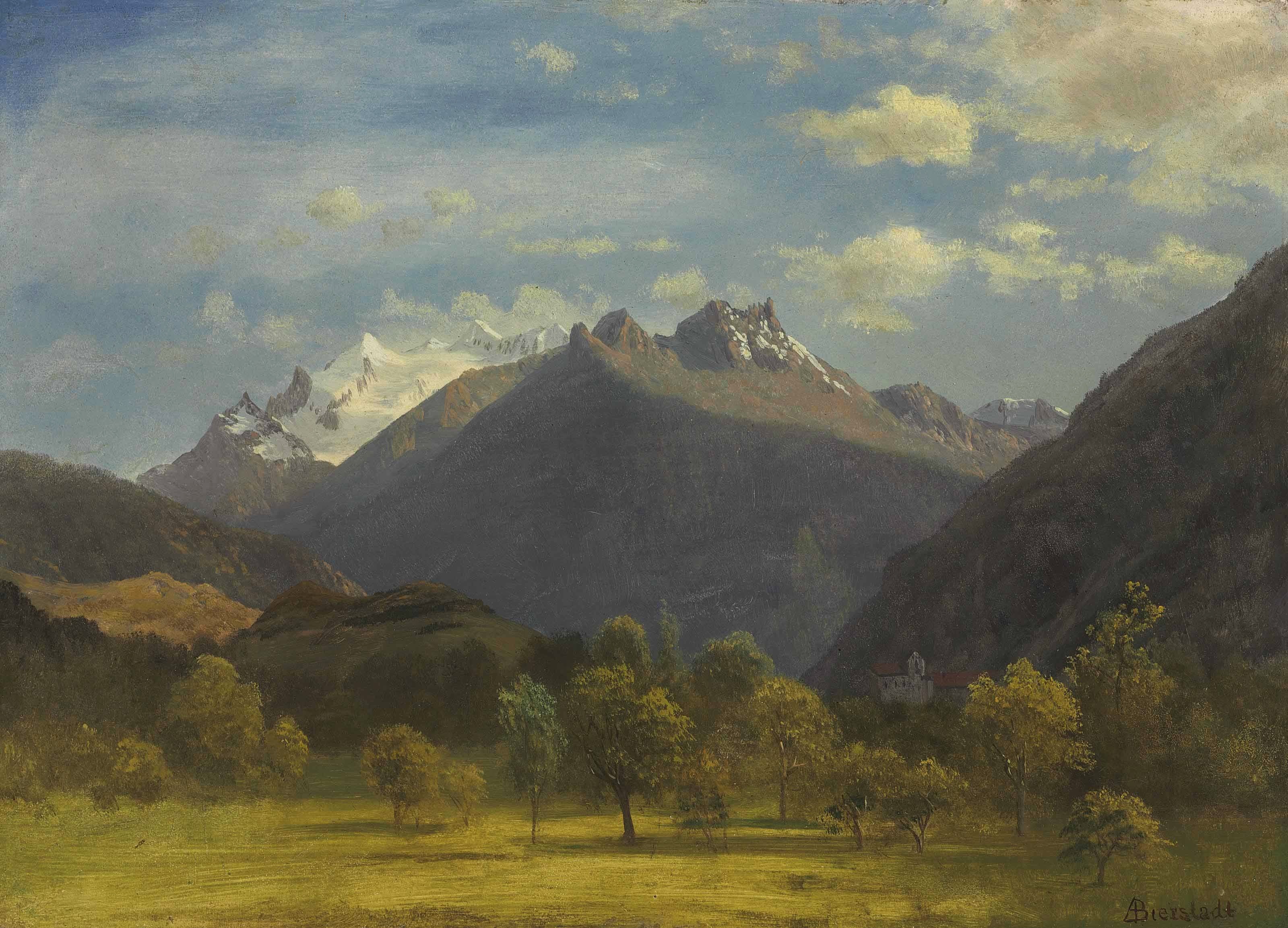 Albert Bierstadt - The Alps from Visp