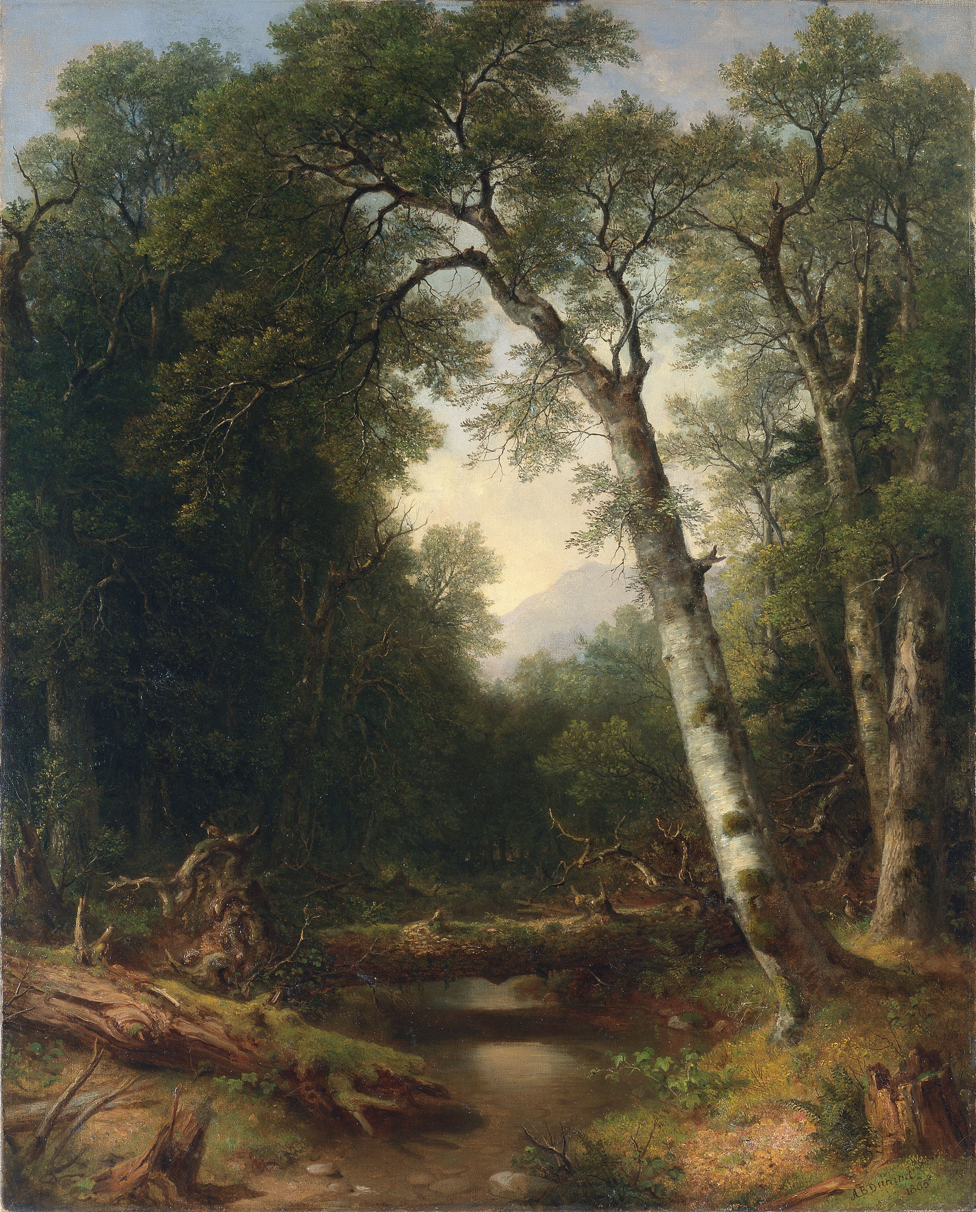 Asher Brown Durand - A Creek in the Woods (1865)