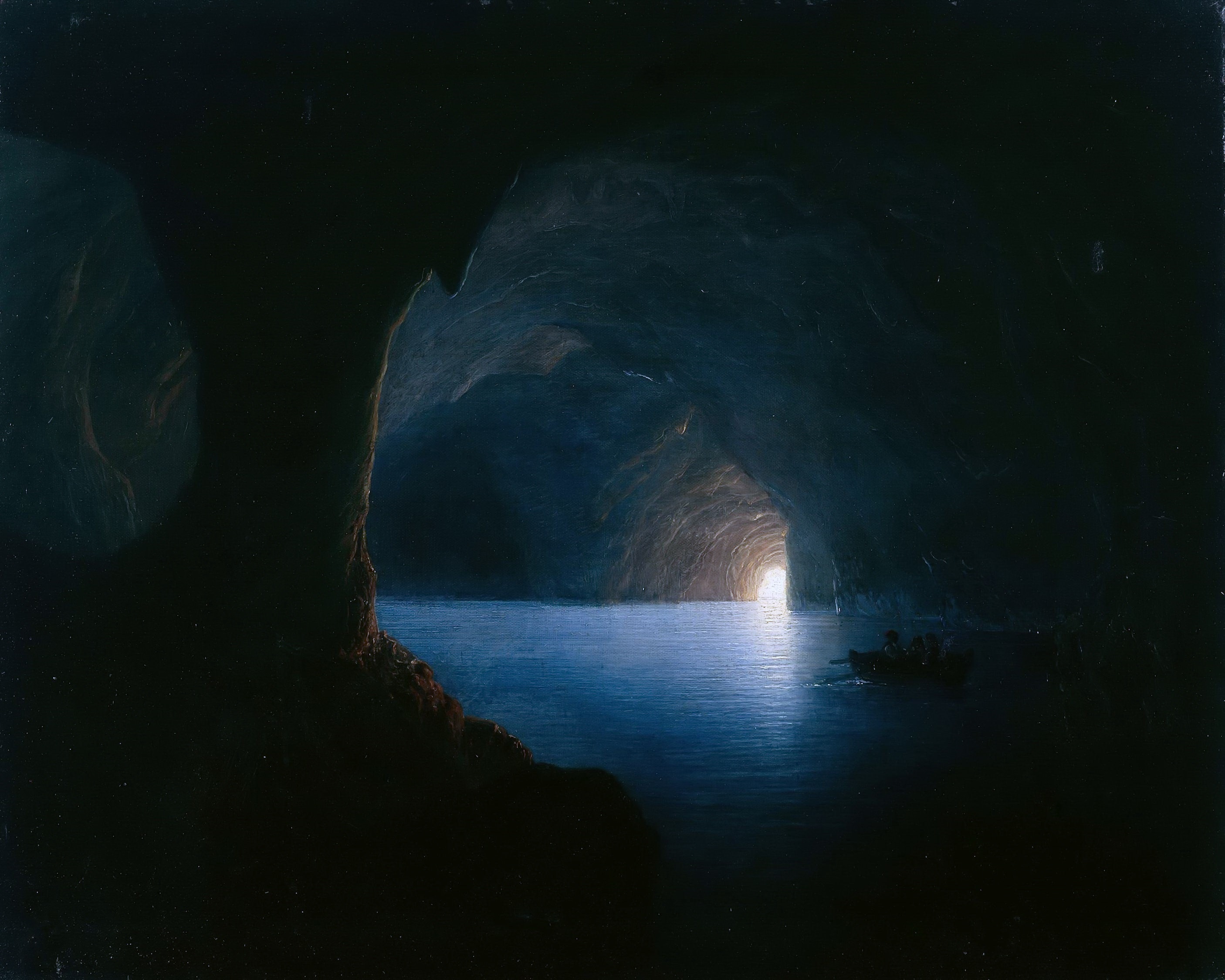 Carl Friedrich Seiffert - Die Blaue Grotte auf Capri (1860)