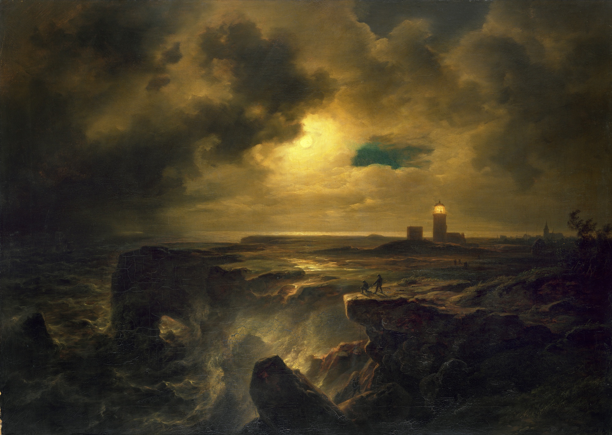 Christian Morgenstern - Helgoland im Mondlicht (1851)