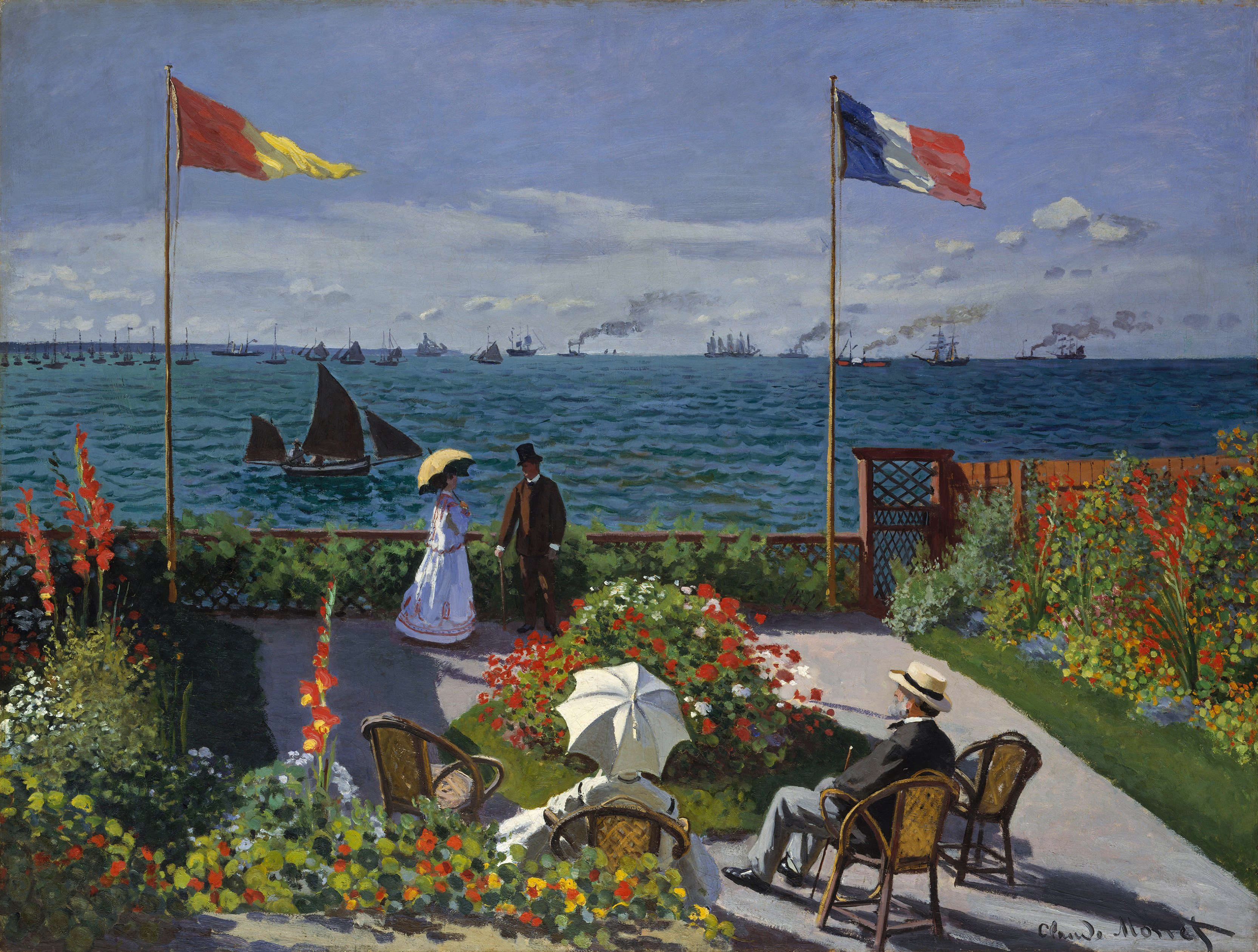 Claude Monet - Jardin à Sainte-Adresse