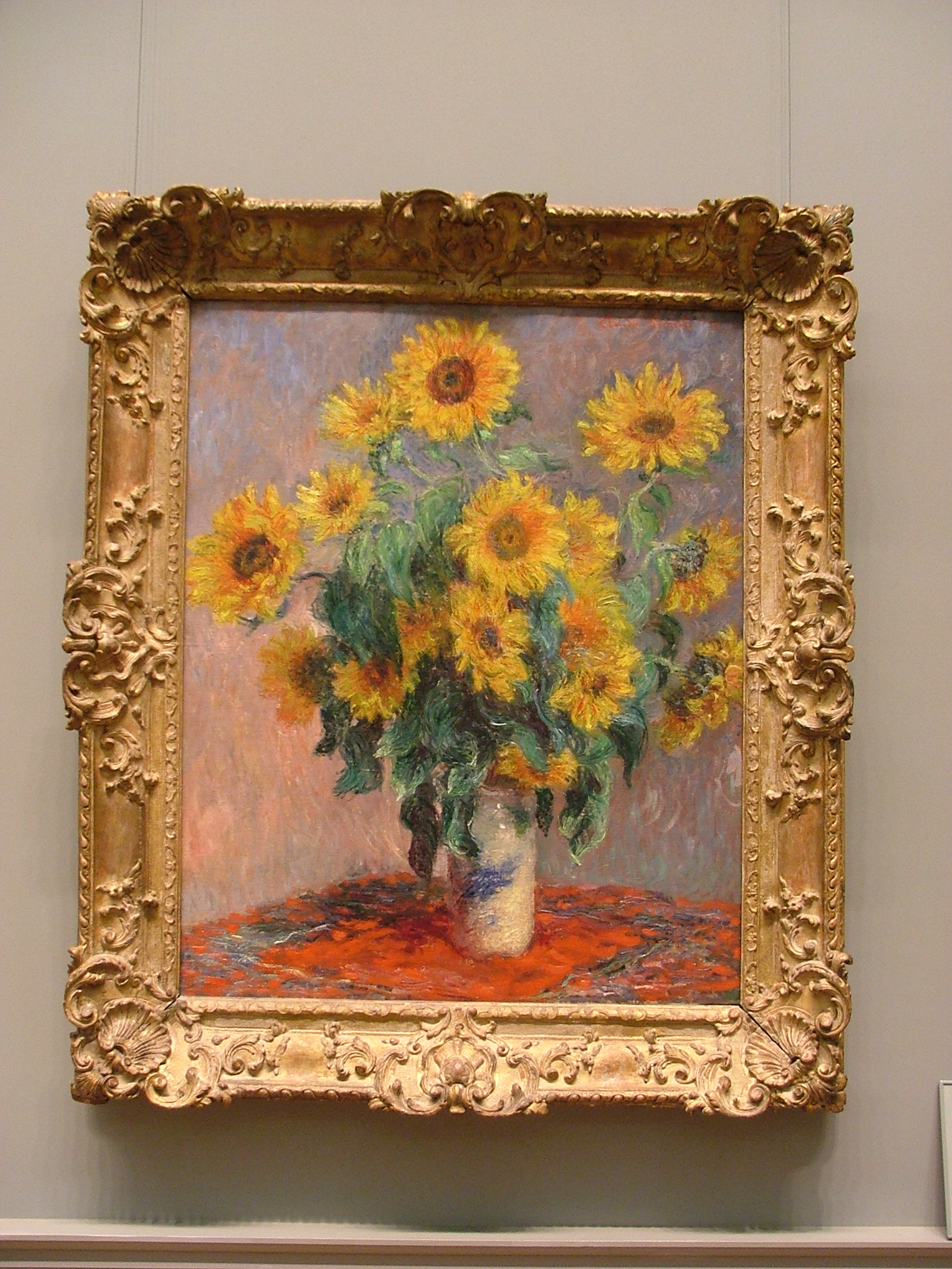 Claude Monet Bouquet of Sunflowers