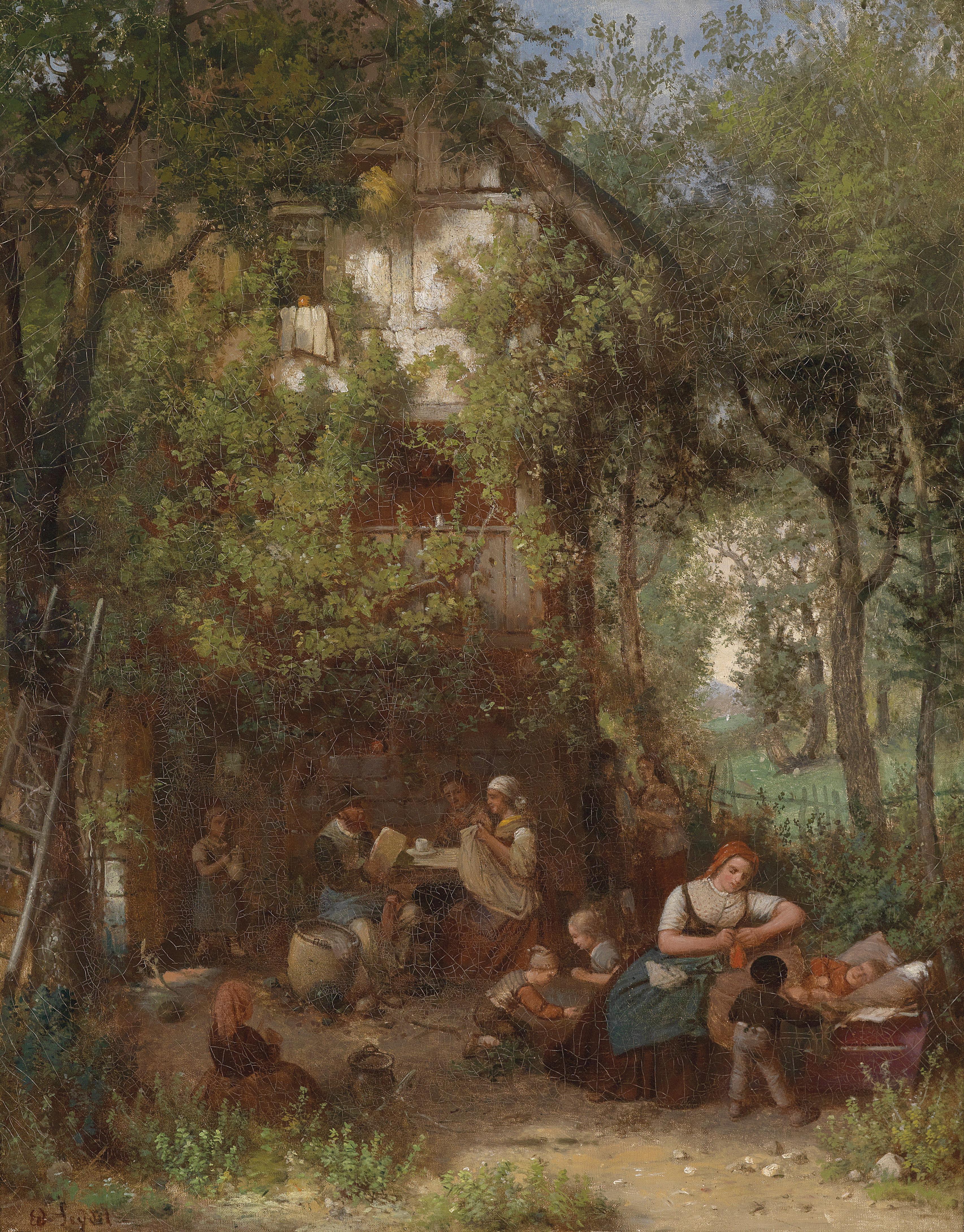 Eduard Seydel Gartenidylle